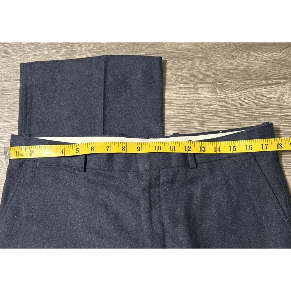 Vintage Woodmere Wool/Polyester Blend Men's Navy Blue Dress Pants Size 36x32